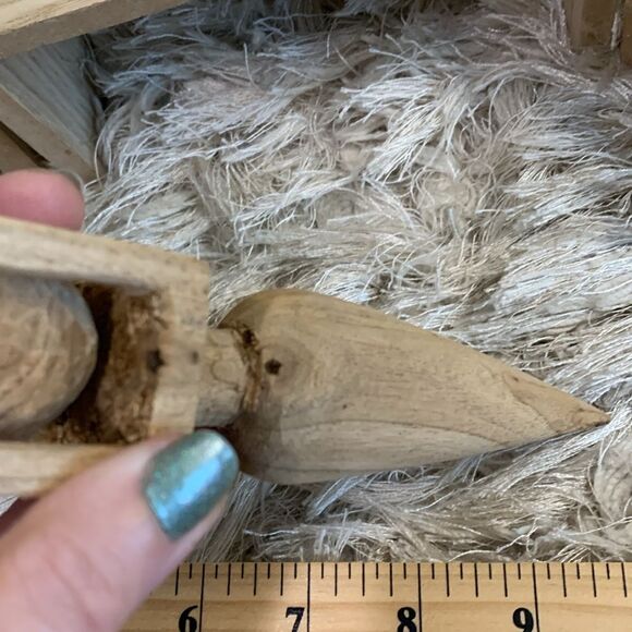 Bundle Of 5 Handcrafted Raw And Unfinished Wooden Accent Decor Pieces - Picture 13 of 17